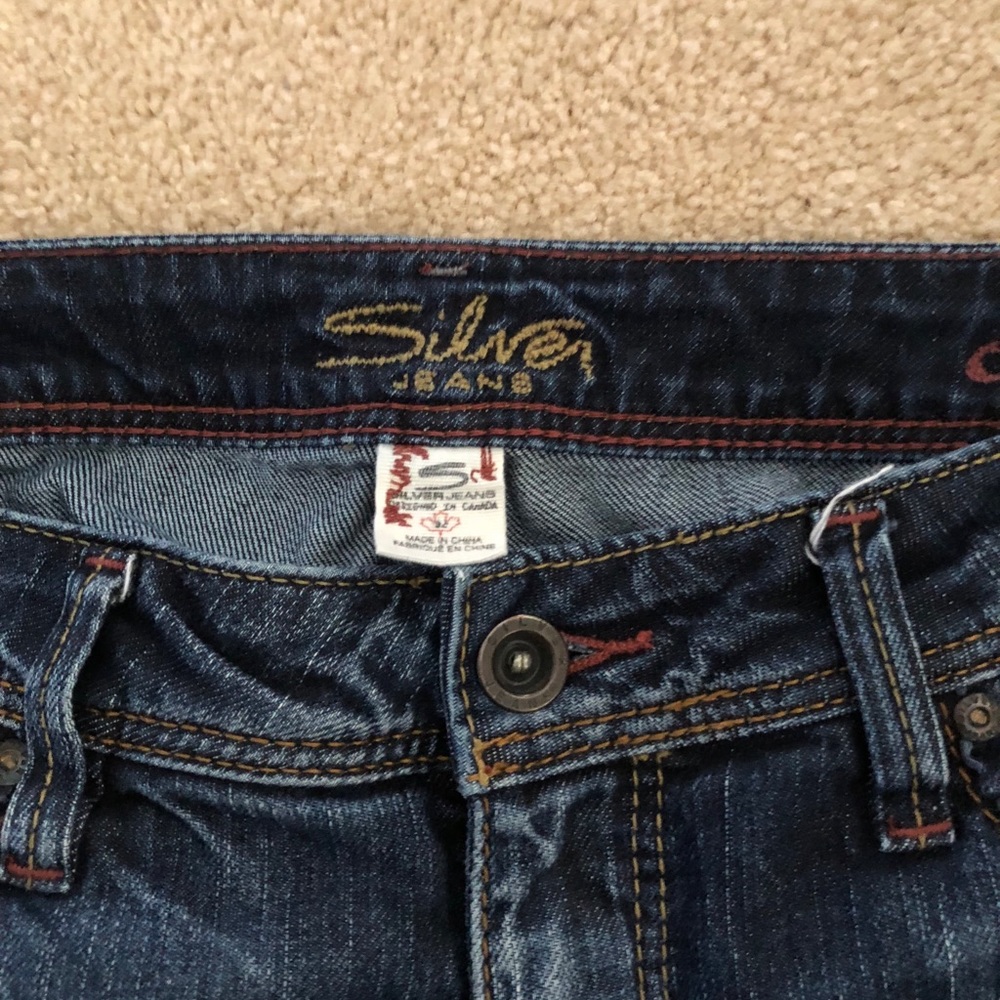 Ladies Silver Jeans